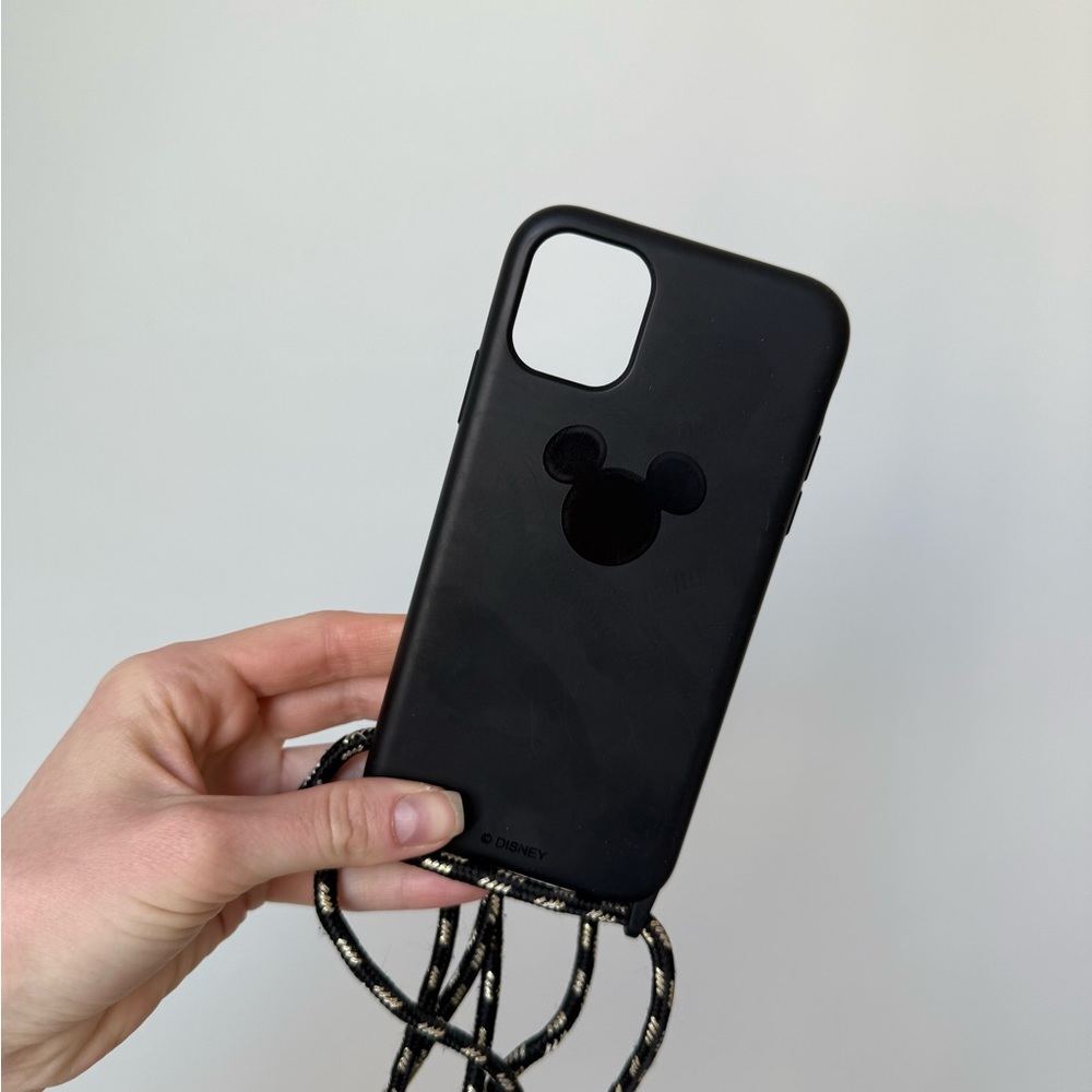 Disney Black Phone 11 Case with Strap